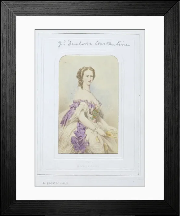 Framed Print : Grand Duchess Constantine, 1860-69. Creator: Emile Desmaisons Framed Print : Grand Duchess Constantine, 1860-69. Creator: Emile Desmaisons