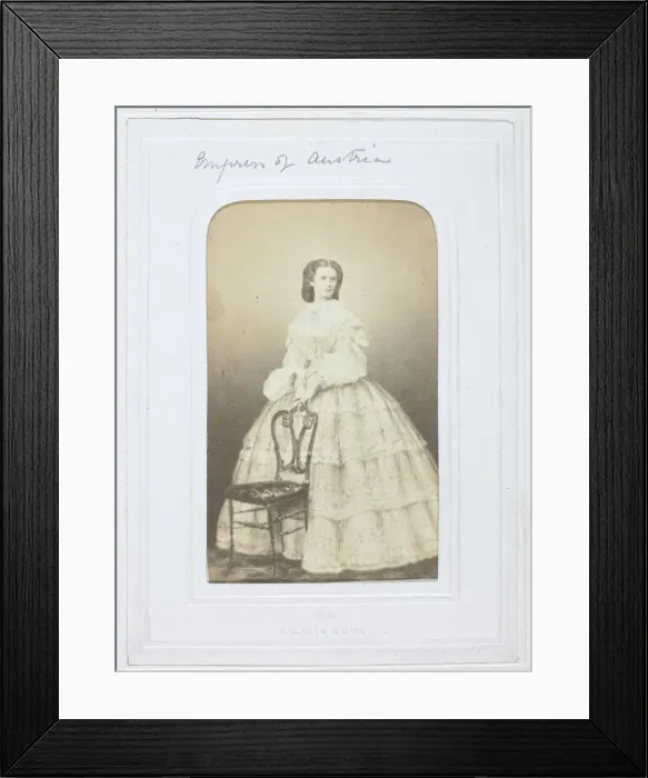 Framed Print : The Empress of Austria, 1860-69. Creator: Unknown Framed Print : The Empress of Austria, 1860-69. Creator: Unknown