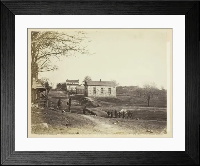 Framed Print : Stone Church, Centreville, Virginia, March 1862. Creators: Barnard & Gibson, George N Framed Print : Stone Church, Centreville, Virginia, March 1862. Creators: Barnard & Gibson, George N