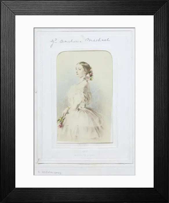 Framed Print : Grand Duchess Michael, 1860-69. Creator: Emile Desmaisons Framed Print : Grand Duchess Michael, 1860-69. Creator: Emile Desmaisons