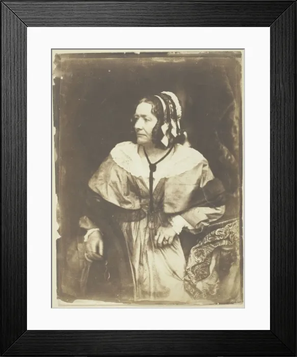 Framed Print : Mrs. Anna Brownell Jameson, 1844. Creators: David Octavius Hill, Robert Adamson Framed Print : Mrs. Anna Brownell Jameson, 1844. Creators: David Octavius Hill, Robert Adamson