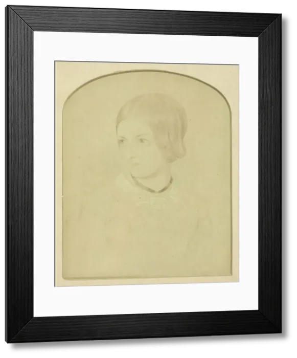 Framed Print : Drawing of Mrs. Craik, 1840 / 70. Creators: Unknown, Benjamin Mulock Framed Print : Drawing of Mrs. Craik, 1840 / 70. Creators: Unknown, Benjamin Mulock
