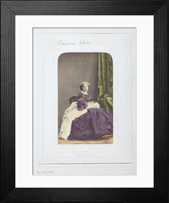 Framed Print : Princess Alice, 1860-69. Creator: Camille Silvy Framed Print : Princess Alice, 1860-69. Creator: Camille Silvy