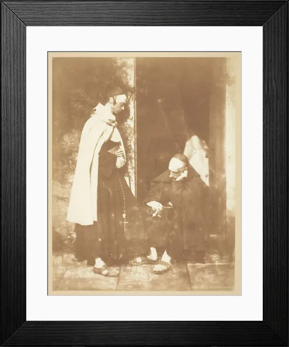 Framed Print : Two Friars, 1843 / 46. Creators: David Octavius Hill, Robert Adamson, Hill & Adamson Framed Print : Two Friars, 1843 / 46. Creators: David Octavius Hill, Robert Adamson, Hill & Adamson