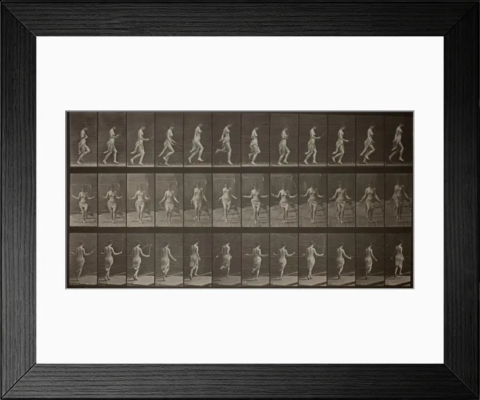 Framed Print : Animal Locomotion, Plate 174, 1887. Creator: Eadweard J Muybridge Framed Print : Animal Locomotion, Plate 174, 1887. Creator: Eadweard J Muybridge