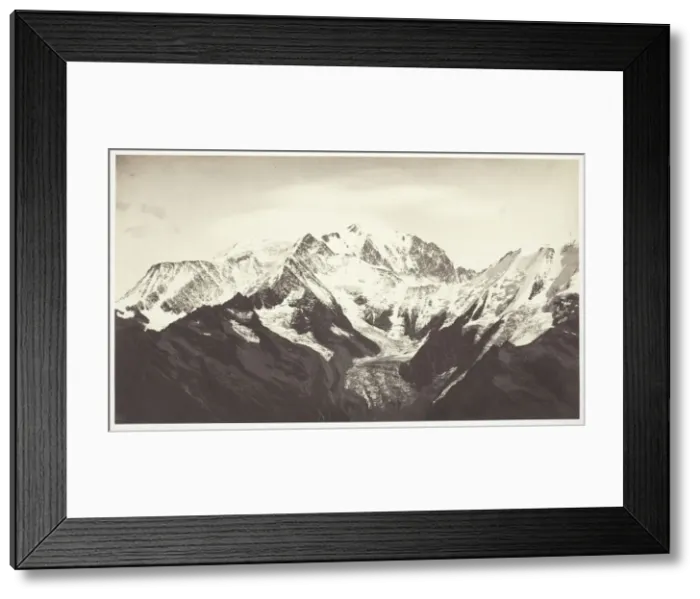 Framed Print : Savoie 46, Mont-Blanc, Vu de Mont-Joli, 1855 / 67. Creator: Auguste-Rosalie Bisson Framed Print : Savoie 46, Mont-Blanc, Vu de Mont-Joli, 1855 / 67. Creator: Auguste-Rosalie Bisson