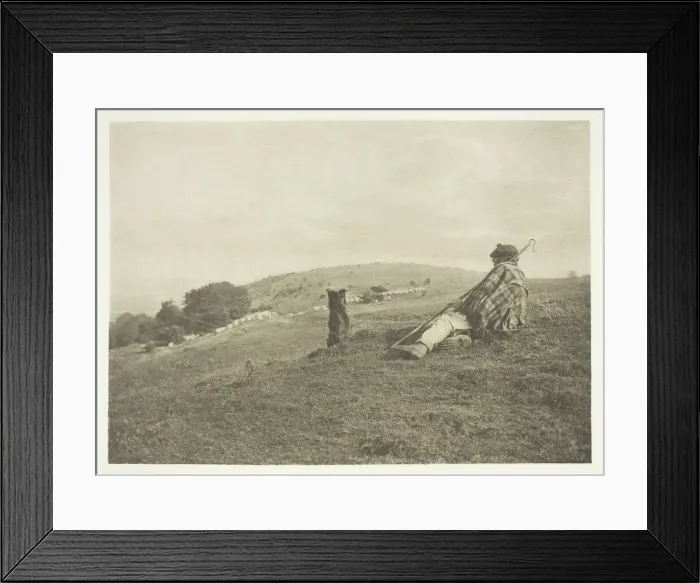 Framed Print : A Pastoral, 1880 / 90, printed January 1891. Creator: B. Gay Wilkinson Framed Print : A Pastoral, 1880 / 90, printed January 1891. Creator: B. Gay Wilkinson