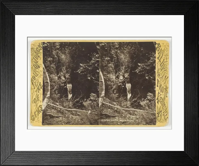 Framed Print : Ausable Chasm - Mystic Gorge, late 19th century. Creator: Baldwin Photo Framed Print : Ausable Chasm - Mystic Gorge, late 19th century. Creator: Baldwin Photo