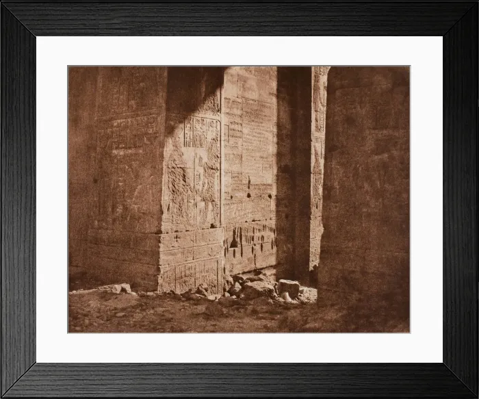 Framed Print : First Pylon - French Inscription Carved on the Eastern Embrasure at Point H Framed Print : First Pylon - French Inscription Carved on the Eastern Embrasure at Point H