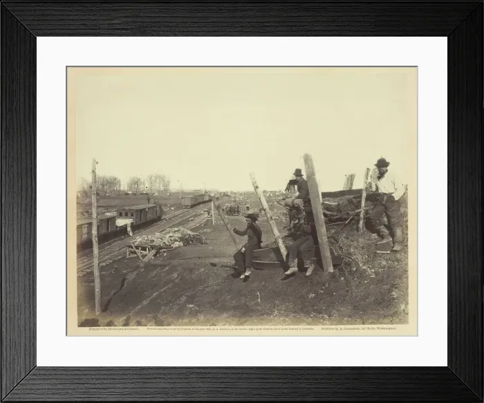 Framed Print : Manassas Junction, March 1862. Creators: Barnard & Gibson, George N. Barnard, James F Framed Print : Manassas Junction, March 1862. Creators: Barnard & Gibson, George N. Barnard, James F