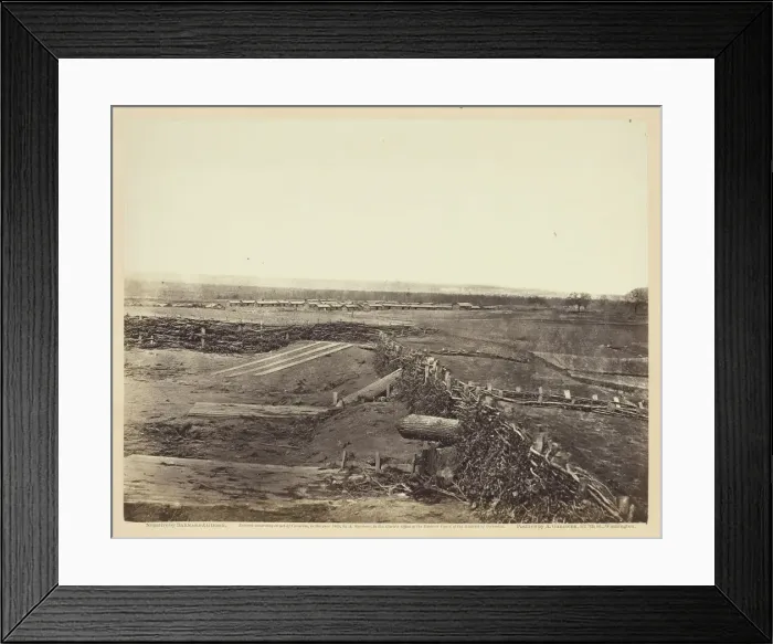 Framed Print : Quaker Guns, Centreville, Virginia, March 1862. Creators: Barnard & Gibson, George N Framed Print : Quaker Guns, Centreville, Virginia, March 1862. Creators: Barnard & Gibson, George N