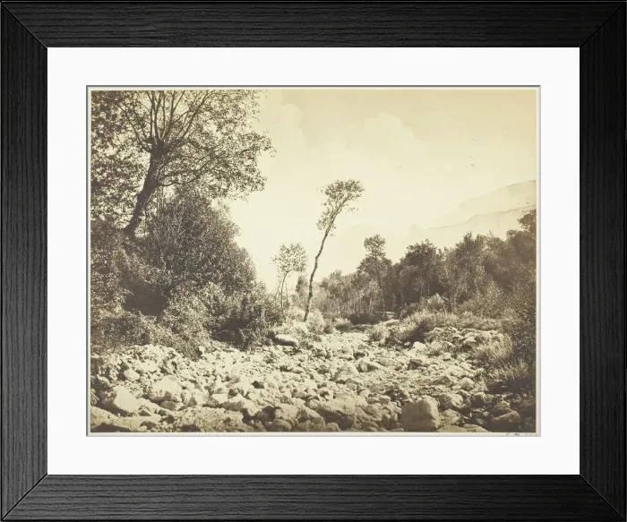 Framed Print : Voreppe (Dauphine), c. 1855. Creator: Edouard Baldus Framed Print : Voreppe (Dauphine), c. 1855. Creator: Edouard Baldus