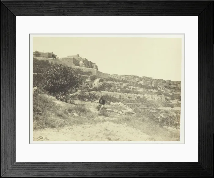 Framed Print : Bethlehem, with the Church of the Nativity, 1857. Creator: Francis Frith Framed Print : Bethlehem, with the Church of the Nativity, 1857. Creator: Francis Frith