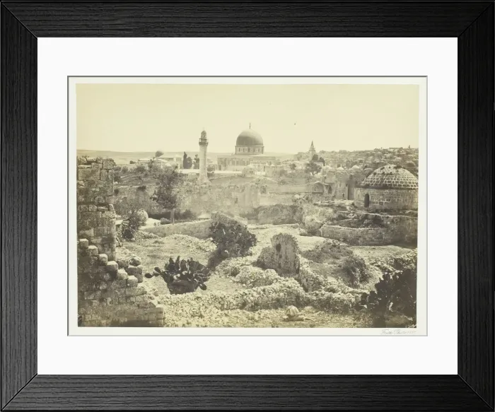 Framed Print : Jerusalem from the City Wall, 1857. Creator: Francis Frith Framed Print : Jerusalem from the City Wall, 1857. Creator: Francis Frith