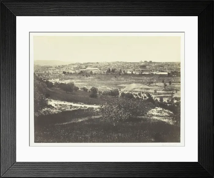 Framed Print : Jerusalem, from the Mount of Olives, No. 1, 1857. Creator: Francis Frith Framed Print : Jerusalem, from the Mount of Olives, No. 1, 1857. Creator: Francis Frith