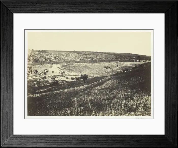 Framed Print : Jerusalem, from the Mount of Olives, No. 2, 1857. Creator: Francis Frith Framed Print : Jerusalem, from the Mount of Olives, No. 2, 1857. Creator: Francis Frith