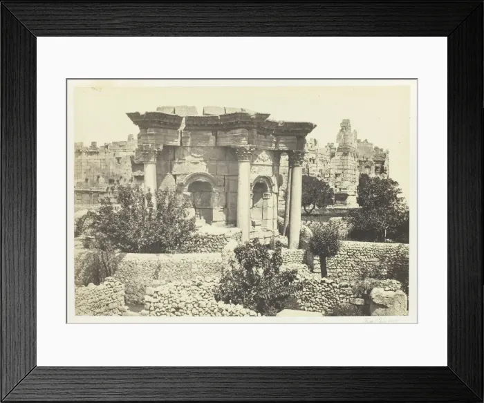 Framed Print : The Circular Temple, Baalbec, 1857. Creator: Francis Frith Framed Print : The Circular Temple, Baalbec, 1857. Creator: Francis Frith