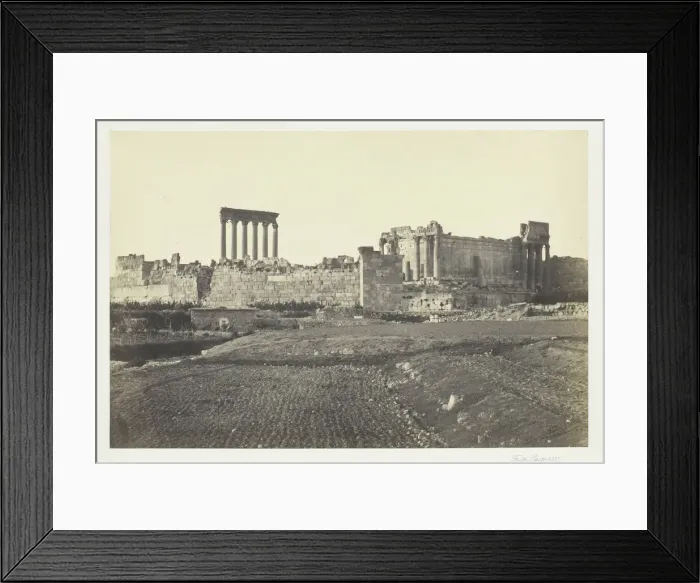 Framed Print : Baalbec, from the South, 1857. Creator: Francis Frith Framed Print : Baalbec, from the South, 1857. Creator: Francis Frith