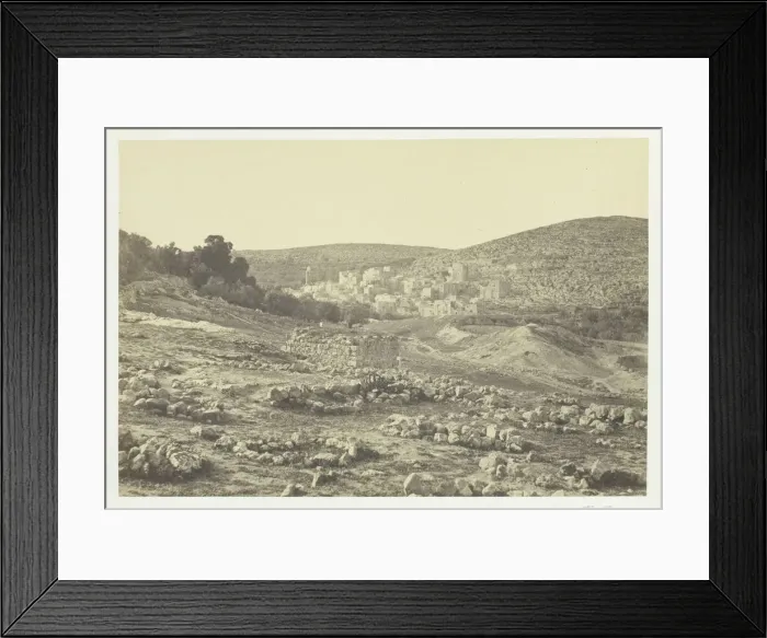 Framed Print : View at Hebron, 1857. Creator: Francis Frith