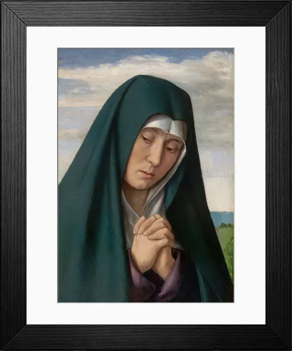 Framed Print : Fragment from Christ Carrying the Cross: Mourning Virgin, 1500 / 05. Creator: Jean Hey Framed Print : Fragment from Christ Carrying the Cross: Mourning Virgin, 1500 / 05. Creator: Jean Hey