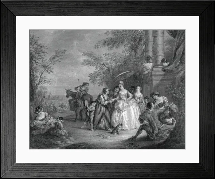 Framed Print : La Bonne Aventure (The Fortune Teller), Unknown date. Creator: Unknown Framed Print : La Bonne Aventure (The Fortune Teller), Unknown date. Creator: Unknown