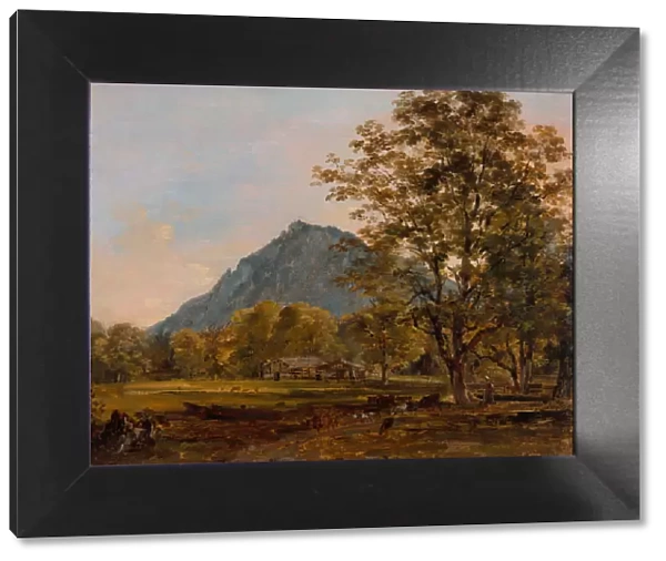 A Farmhouse in the Bavarian Alps, About 1825. Creator: Johann Georg von Dillis