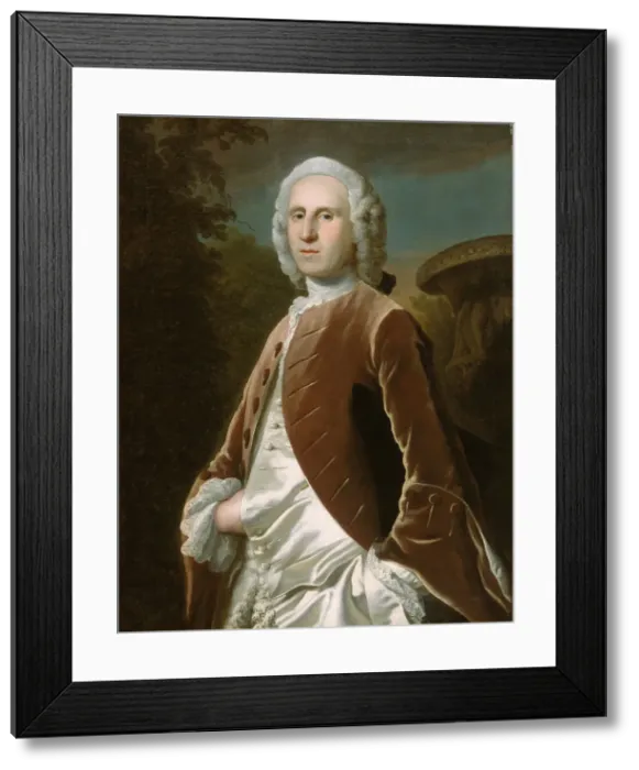 Framed Print : Freeman Flower, 1747. Creator: Joseph Highmore Framed Print : Freeman Flower, 1747. Creator: Joseph Highmore