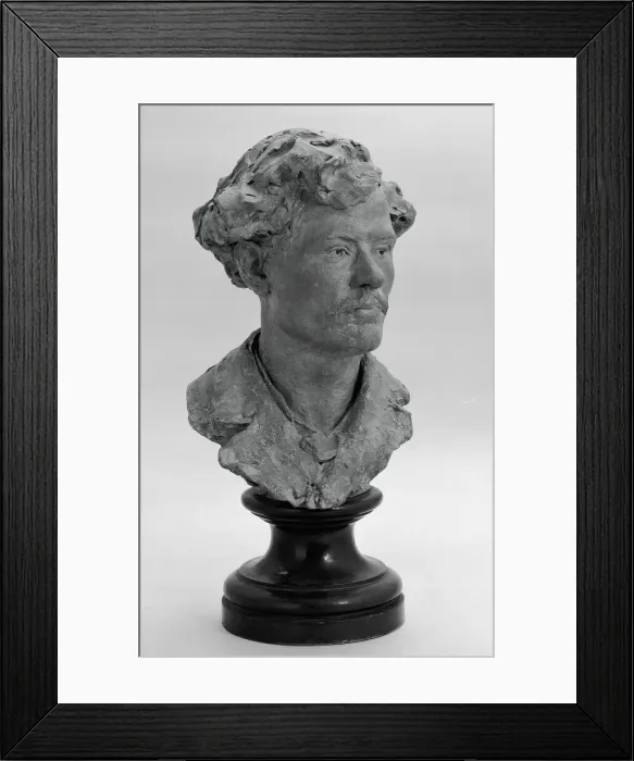Framed Print : Bust of a Young Man, 1870 / 75. Creator: Jean Alexandre Joseph Falguiere Framed Print : Bust of a Young Man, 1870 / 75. Creator: Jean Alexandre Joseph Falguiere