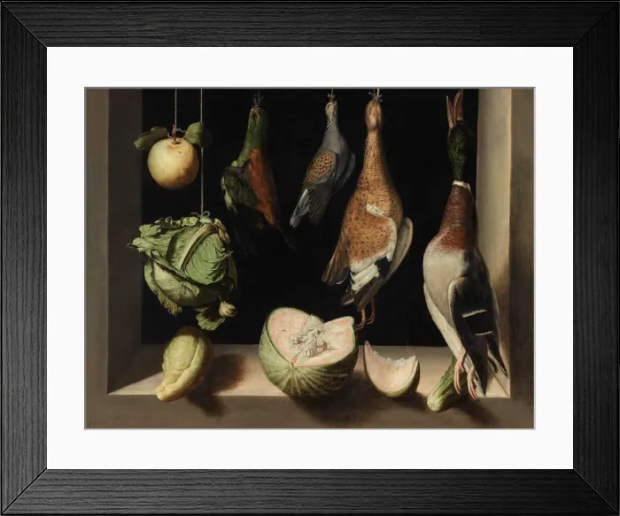 Framed Print : Still Life with Game Fowl, 1600 / 03. Creator: Juan Sanchez Cotan Framed Print : Still Life with Game Fowl, 1600 / 03. Creator: Juan Sanchez Cotan
