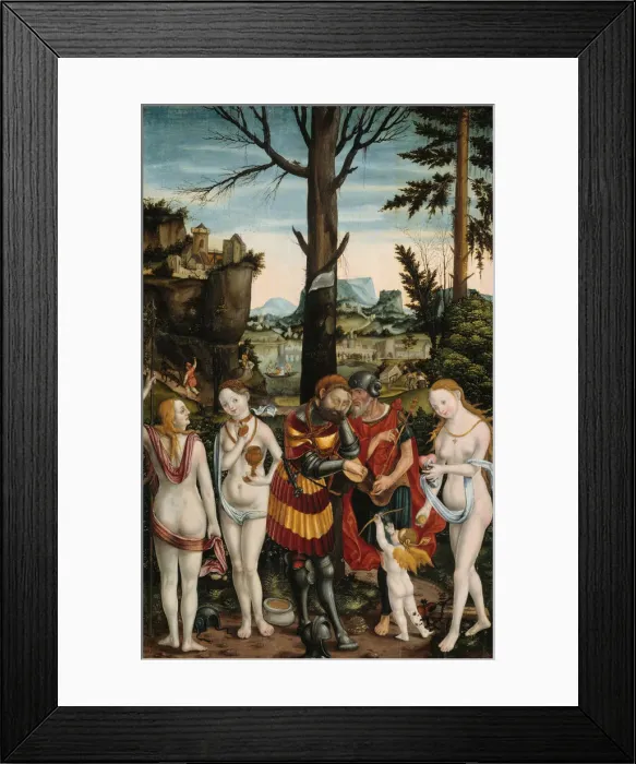 Framed Print : The Dream of Paris, 1536. Creator: Monogrammist PG Framed Print : The Dream of Paris, 1536. Creator: Monogrammist PG
