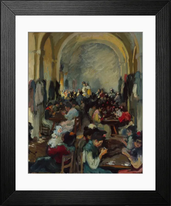 Framed Print : Cigar Making in Seville, 1899. Creator: Ricardo Canals y Llambí Framed Print : Cigar Making in Seville, 1899. Creator: Ricardo Canals y Llambí