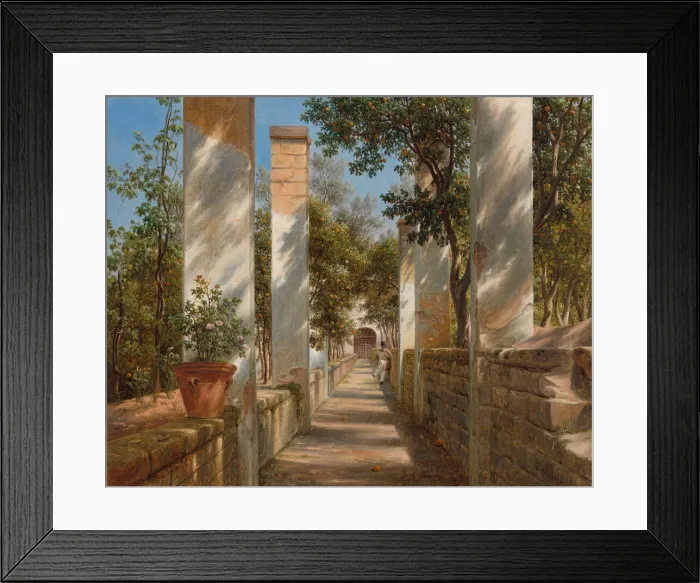 Framed Print : Pergola with Oranges, c. 1834. Creator: Thomas Fearnley Framed Print : Pergola with Oranges, c. 1834. Creator: Thomas Fearnley