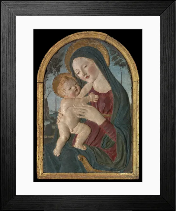 Framed Print : Madonna and Child, 1490 / 1500. Creator: Workshop of Neroccio de Landi Framed Print : Madonna and Child, 1490 / 1500. Creator: Workshop of Neroccio de Landi