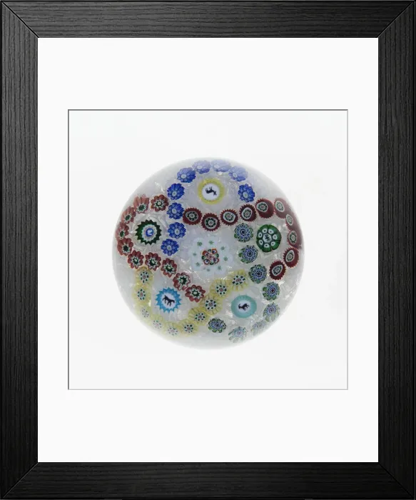 Framed Print : Paperweight, Luneville, 19th century. Creator: Baccarat Glasshouse Framed Print : Paperweight, Luneville, 19th century. Creator: Baccarat Glasshouse