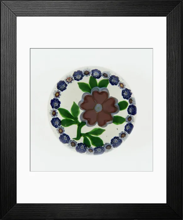 Framed Print : Paperweight, Baccarat, c. 1848-55. Creator: Baccarat Glasshouse Framed Print : Paperweight, Baccarat, c. 1848-55. Creator: Baccarat Glasshouse