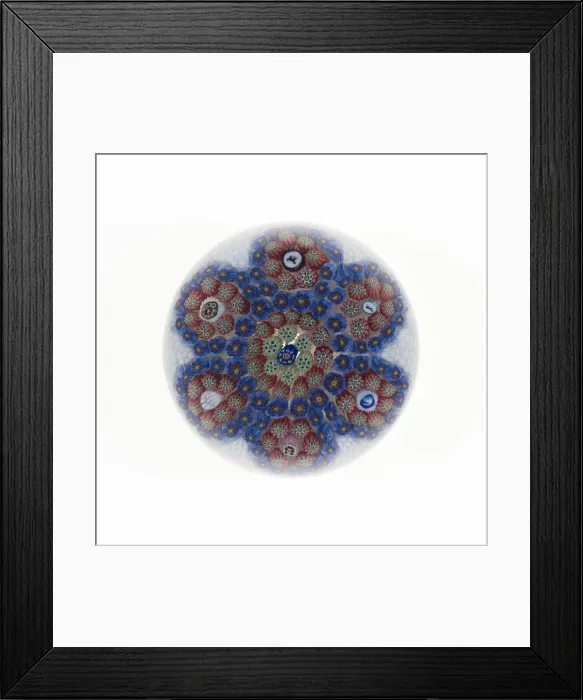 Framed Print : Paperweight, Baccarat, 19th century. Creator: Baccarat Glasshouse Framed Print : Paperweight, Baccarat, 19th century. Creator: Baccarat Glasshouse