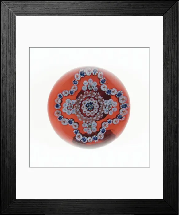 Framed Print : Paperweight, Baccarat, c. 1845-60. Creator: Baccarat Glasshouse Framed Print : Paperweight, Baccarat, c. 1845-60. Creator: Baccarat Glasshouse