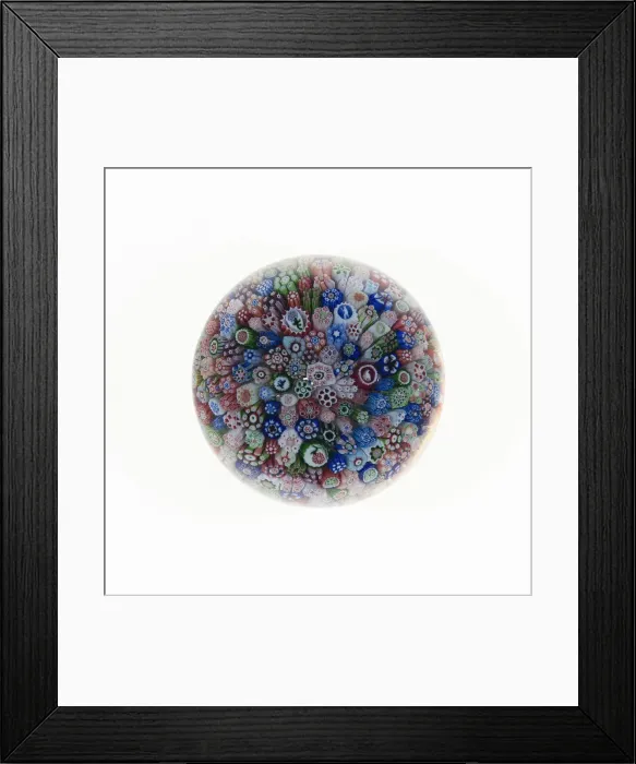 Framed Print : Paperweight, France, c. 1845 / 60. Creator: Baccarat Glasshouse Framed Print : Paperweight, France, c. 1845 / 60. Creator: Baccarat Glasshouse