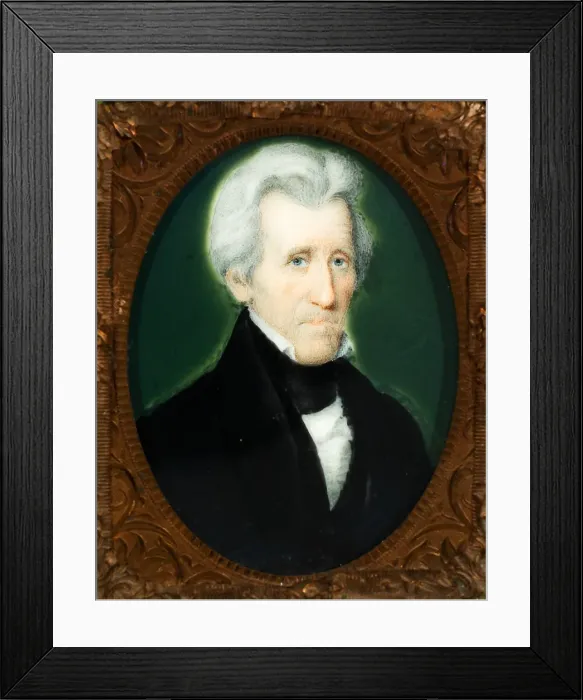Framed Print : General Andrew Jackson, c. 1840. Creator: Unknown Framed Print : General Andrew Jackson, c. 1840. Creator: Unknown