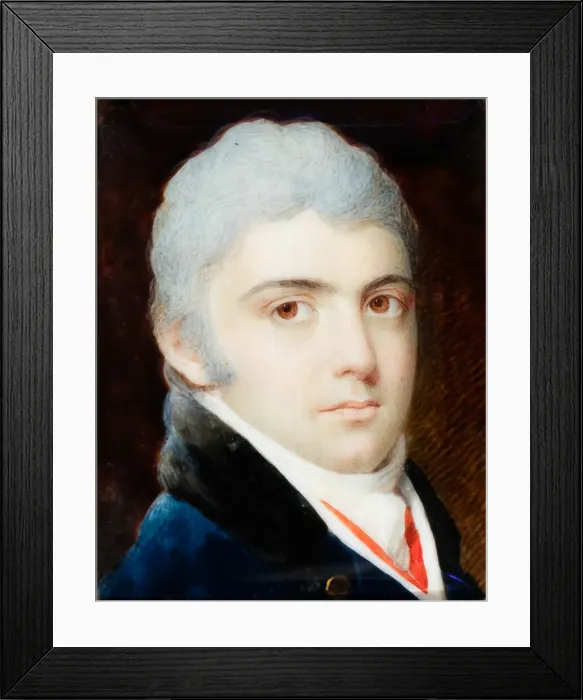 Framed Print : Man of the Hunter Family, 1803. Creator: Edward Greene Malbone Framed Print : Man of the Hunter Family, 1803. Creator: Edward Greene Malbone