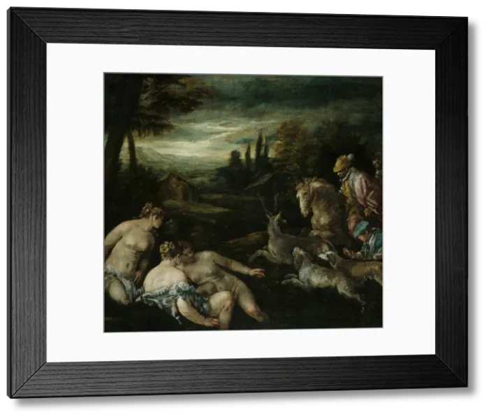 Framed Print : Diana and Actaeon, 1585 / 92. Creator: Jacopo Bassano il vecchio Framed Print : Diana and Actaeon, 1585 / 92. Creator: Jacopo Bassano il vecchio