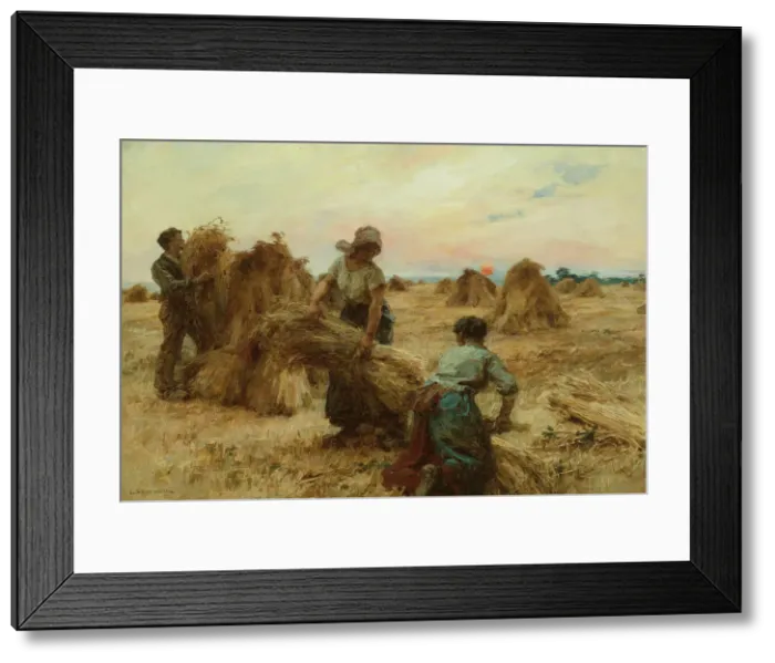 Framed Print : The Harvesters, 1888 / 89. Creator: Leon-Augustin Lhermitte Framed Print : The Harvesters, 1888 / 89. Creator: Leon-Augustin Lhermitte