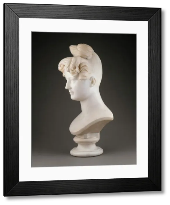 Framed Print : Mademoiselle Jubin, 1829. Creator: Pierre-Jean David d Angers
