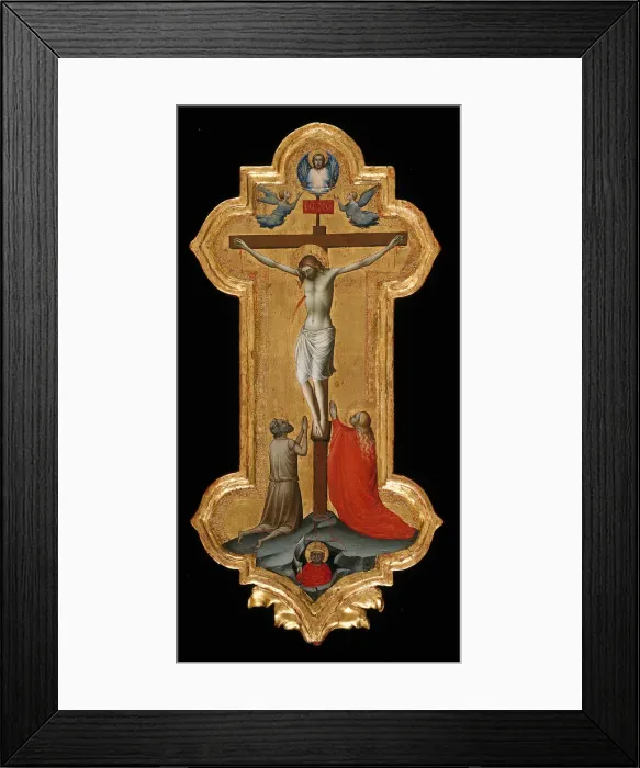 Framed Print : Processional Cross with Saint Mary Magdalene and a Blessed Hermit, 1392  /  95