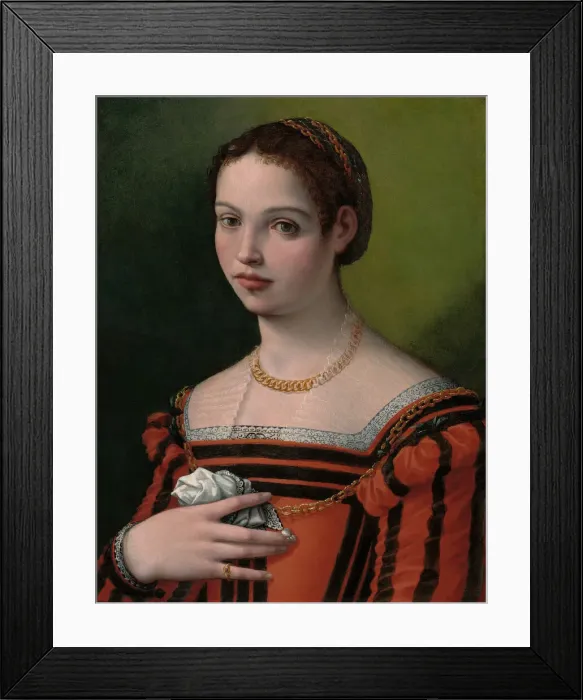 Framed Print : Portrait of a Lady, 1550 / 60. Creator: Michele Tosini Framed Print : Portrait of a Lady, 1550 / 60. Creator: Michele Tosini