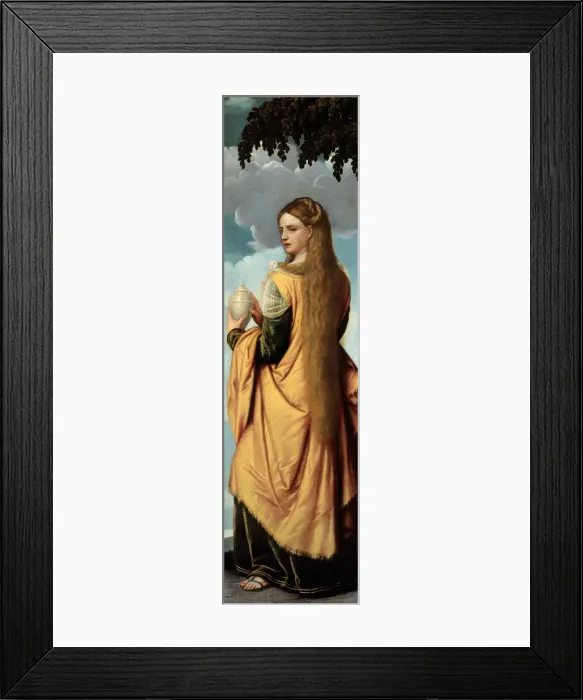 Framed Print : Mary Magdalene, 1540 / 50. Creator: Moretto da Brescia Framed Print : Mary Magdalene, 1540 / 50. Creator: Moretto da Brescia