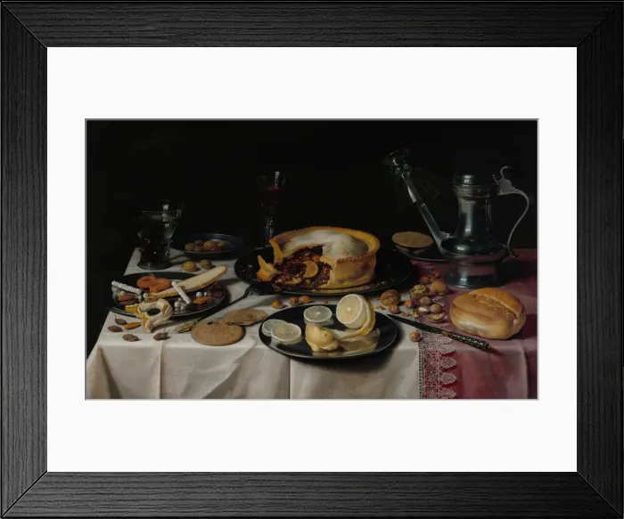 Framed Print : Still Life, about 1625. Creator: Pieter Claesz Framed Print : Still Life, about 1625. Creator: Pieter Claesz