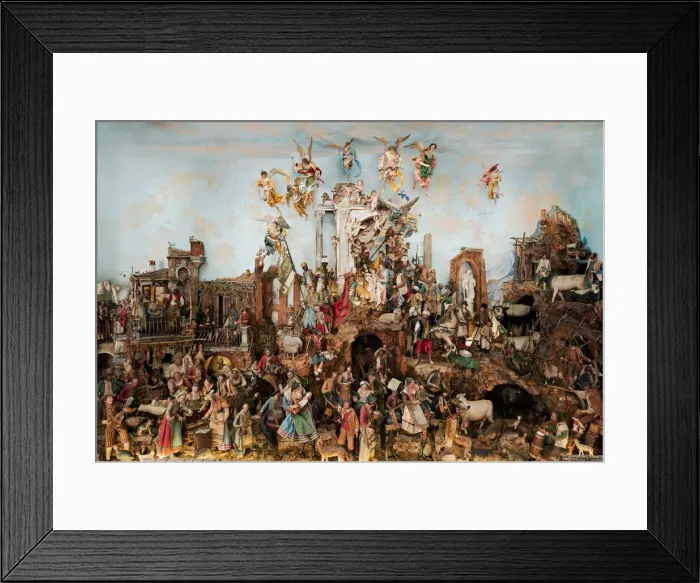 Framed Print : Creche, mid-18th century. Creator: Unknown Framed Print : Creche, mid-18th century. Creator: Unknown