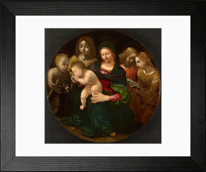 Framed Print : Virgin and Child with the Young Saint John the Baptist, Saint Cecilia, and Angels, c Framed Print : Virgin and Child with the Young Saint John the Baptist, Saint Cecilia, and Angels, c