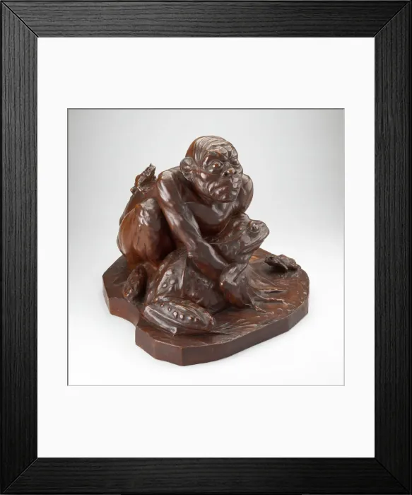 Framed Print : Le Grenouillard (Frog-Man), 1892. Creator: Jean-Joseph Carries Framed Print : Le Grenouillard (Frog-Man), 1892. Creator: Jean-Joseph Carries